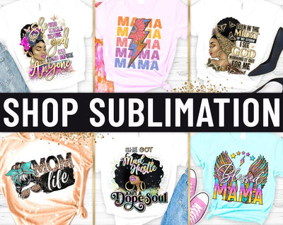 Shop Sublimation - Instant Download Digital Files - PNG files - Direct Printing - DTG DTF DTS Print - Heat Transfers