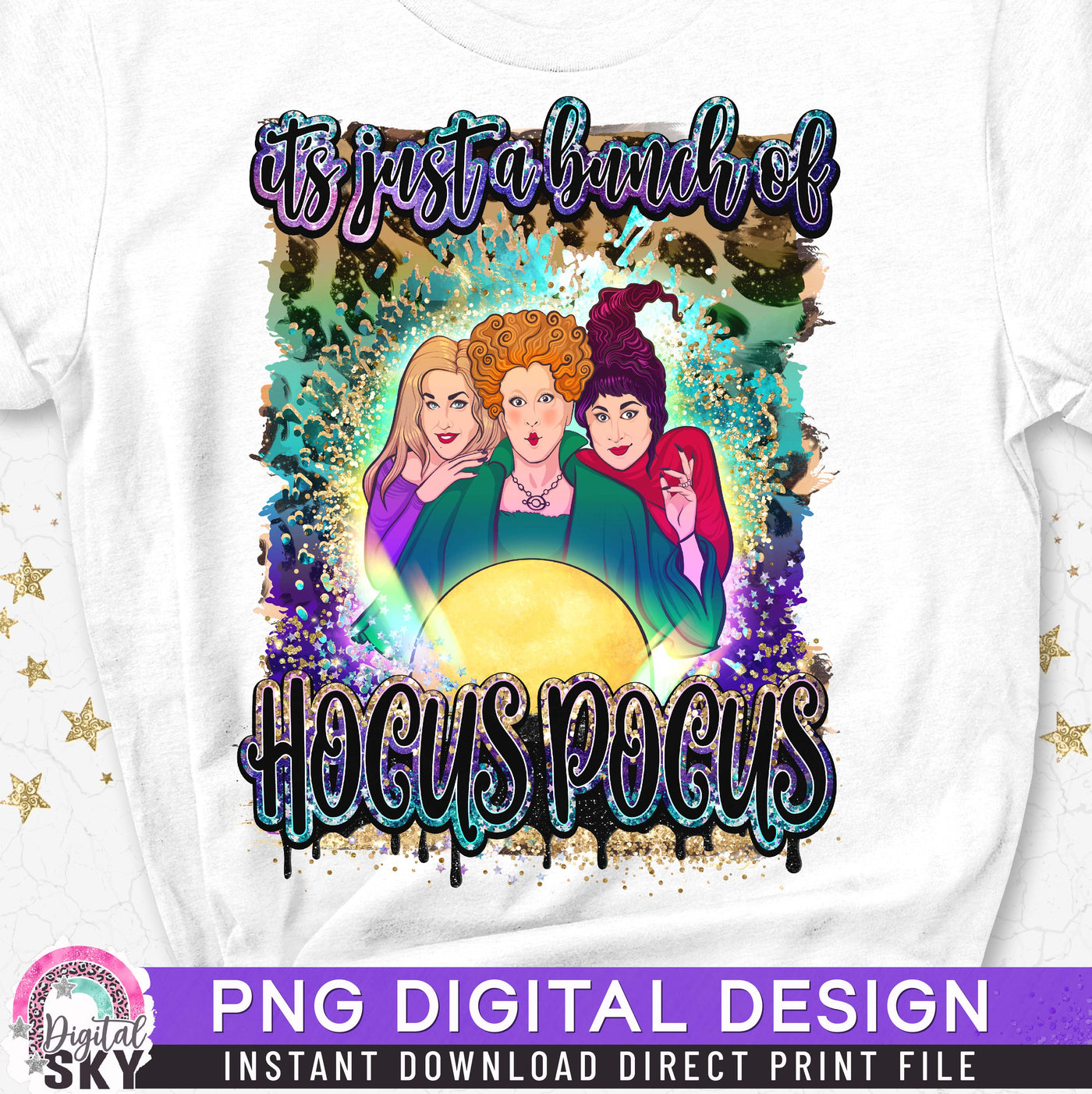 Hocus Pocus Witch Sisters PNG Sublimation Print File