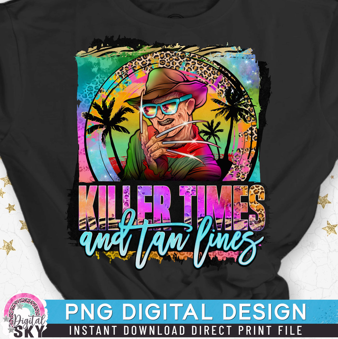 Killer Times Freddy PNG Funny Summer Sublimation Print File