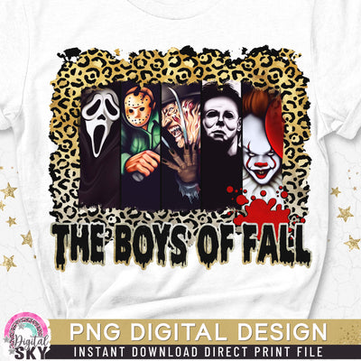 The Boys Of Fall PNG Horror Halloween Sublimation Print File